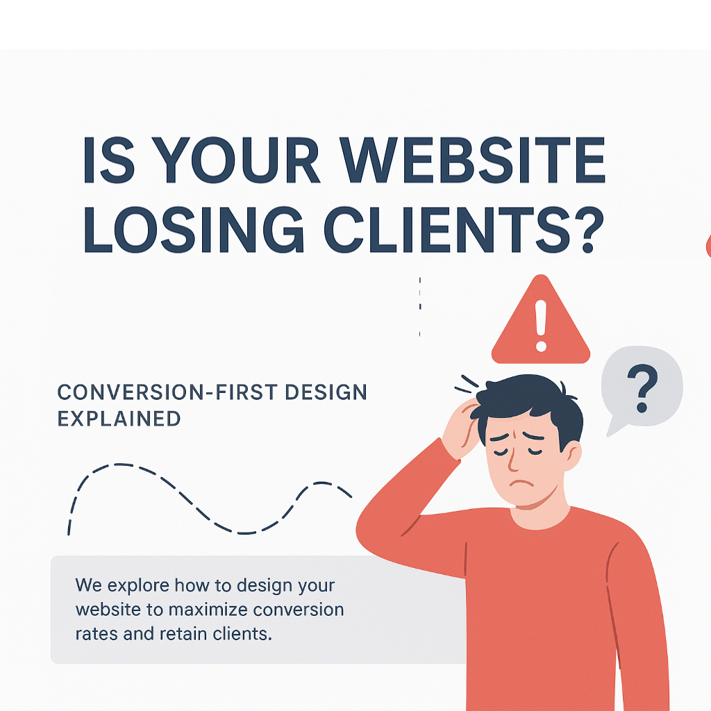 Is Your Website Losing Clients? Conversion-First Design Explained